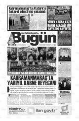 KAHRAMANMARAŞ'TA BUGÜN