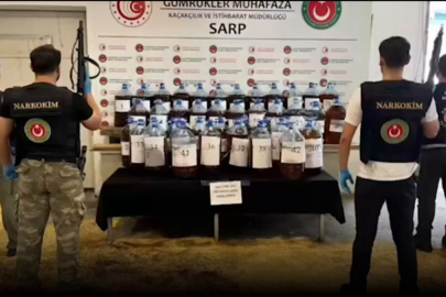 Sarp ve Gürbulak’ta dev uyuşturucu operasyonu