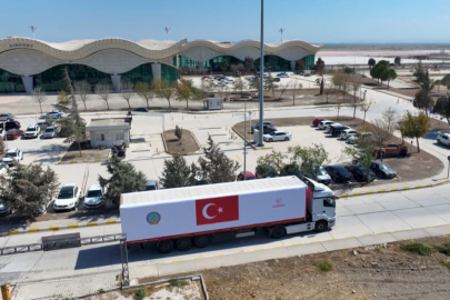 Şam’a zorlu hava koşullarında Türkiye’den iniş desteği