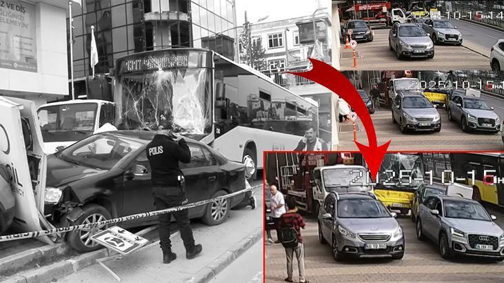 İstanbul’da İETT otübüsü durağa daldı! Korkunç anlar ortaya çıktı