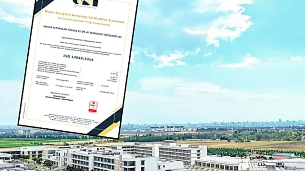 ATÜ su ayak izi belgesi aldı – Birlik Haber Ajansı