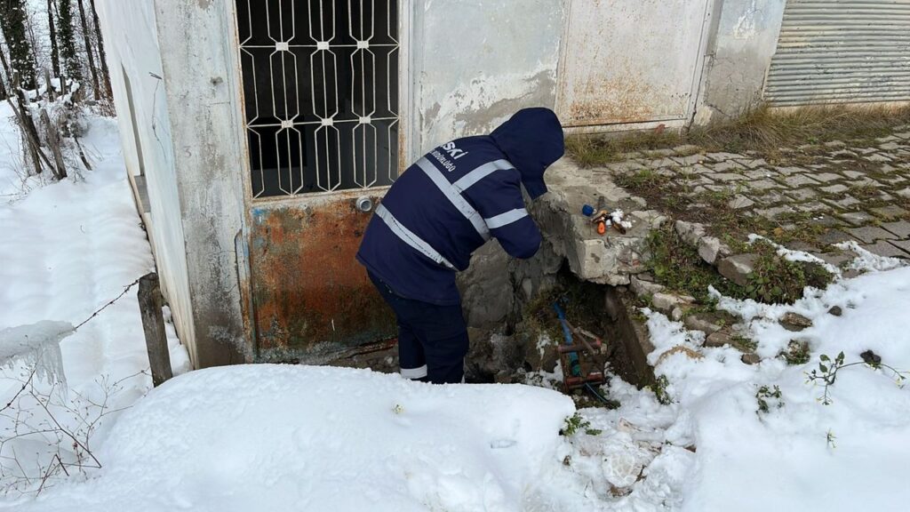Dondurucu soğukta su mesaisi