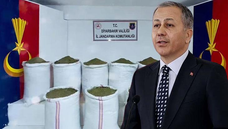 Bakan Yerlikaya dev operasyonu duyurdu: 1 ton 628 kilo uyuşturucu ele geçirildi