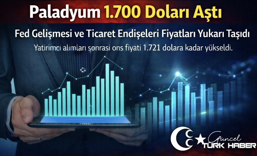 Paladyum 1.700 Doları Aştı: Fed Gelişmesi ve Ticaret Endişeleri Fiyatları Yukarı Taşıdı