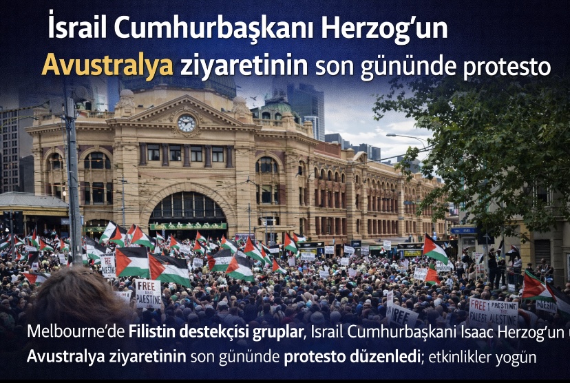 İsrail Cumhurbaşkanı Herzog’un Avustralya ziyaretinin son gününde protesto