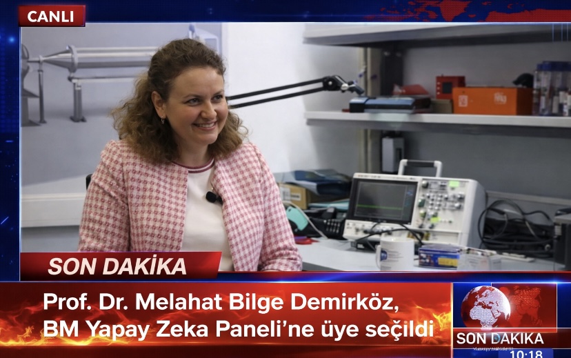 Prof. Dr. Melahat Bilge Demirköz, BM Yapay Zeka Paneli’ne üye seçildi