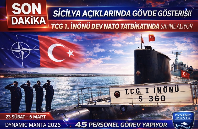 Sicilya Açıklarında Gövde Gösterisi: TCG 1. İnönü Dev NATO Tatbikatında Sahne Alıyor