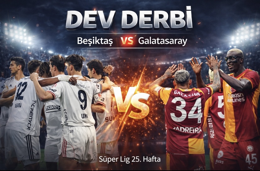 Beşiktaş ile Galatasaray derbide karşı karşıya geliyor: Dev derbiye dakikalar kaldı