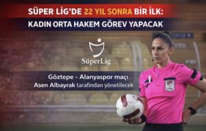 Süper Lig’de 22 Yıl Sonra Bir İlk: Kadın Orta Hakem Görev Yapacak