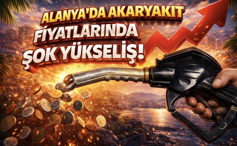 Alanya’da akaryakıt fiyatlarında şok yükseliş
