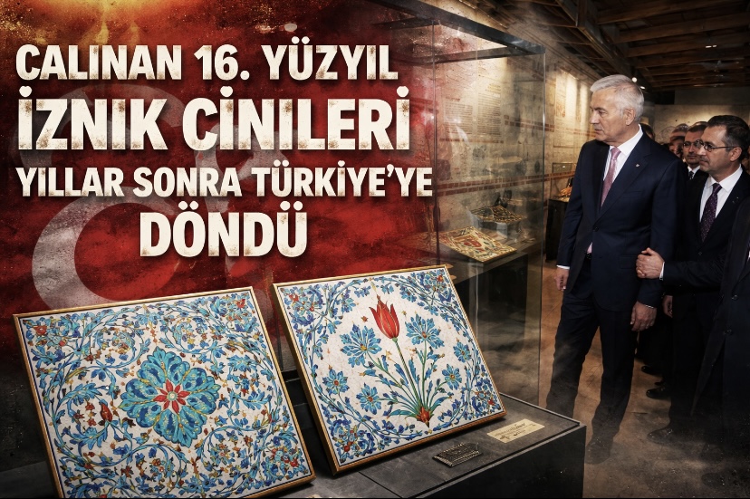 Çalınan 16. Yüzyıl İznik Çinileri Yıllar Sonra Türkiye’ye Döndü