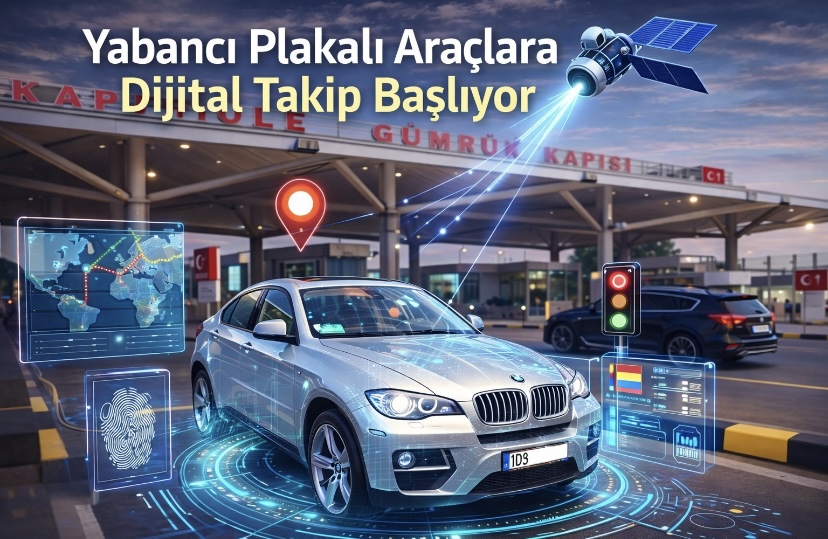 Yabancı plakalı araçlara dijital takip