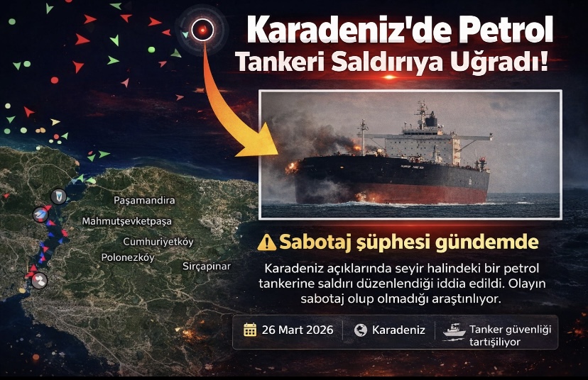 Karadeniz’de petrol tankeri saldırıya uğradı! Sabotaj şüphesi