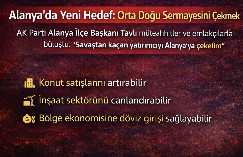 Alanya’da Yeni Hedef: Orta Doğu Sermayesini Çekmek