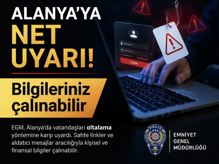 Alanya’ya net uyarı! Bilgileriniz çalınabilir