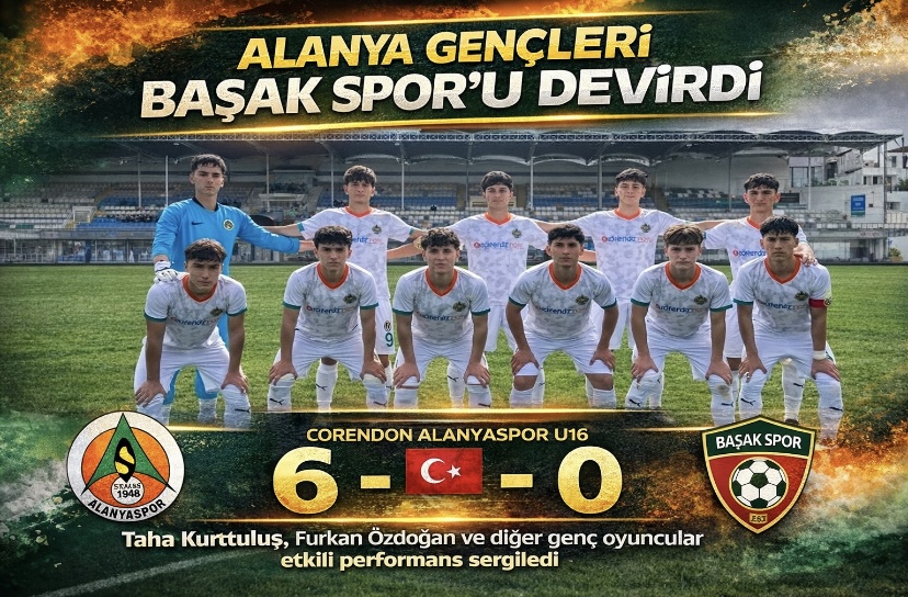 Alanya gençleri Başak Spor’u devirdi