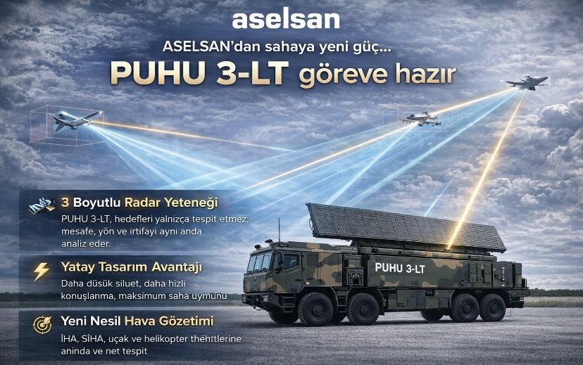 ASELSAN’dan sahaya yeni güç… PUHU 3-LT göreve hazır