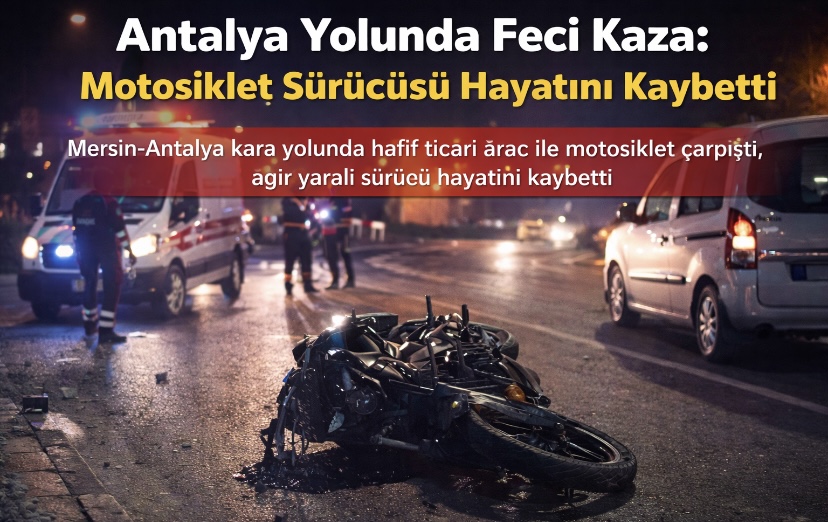 Antalya Yolunda Feci Kaza: Motosiklet Sürücüsü Hayatını Kaybetti