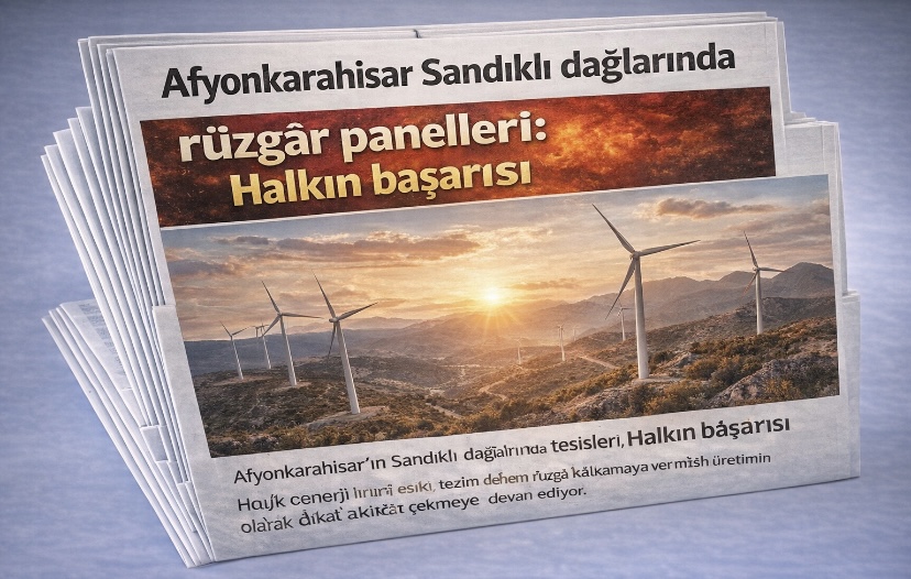Afyonkarahisar Sandıklı dağlarında rüzgâr panelleri: Halkın başarısı