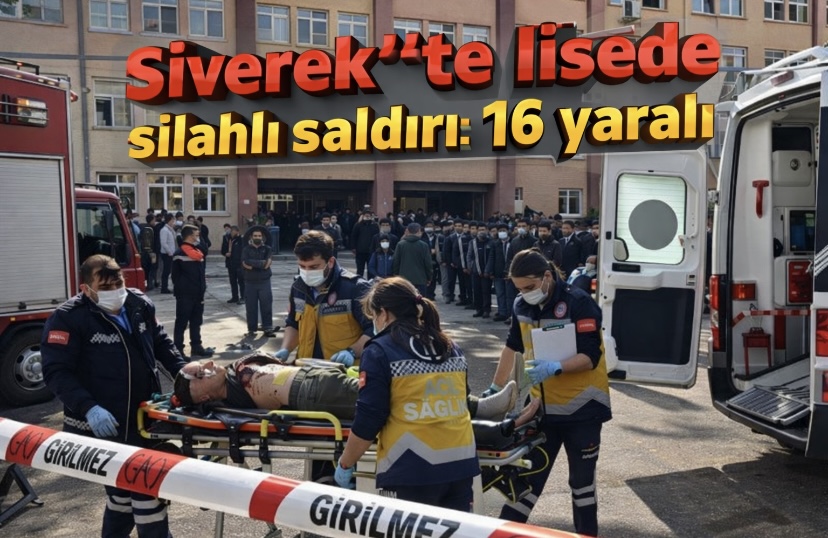 Siverek’te lisede silahlı saldırı:16 yaralı
