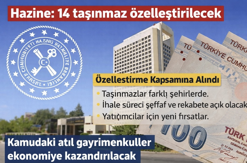 Hazine 14 taşınmazı özelleştirecek