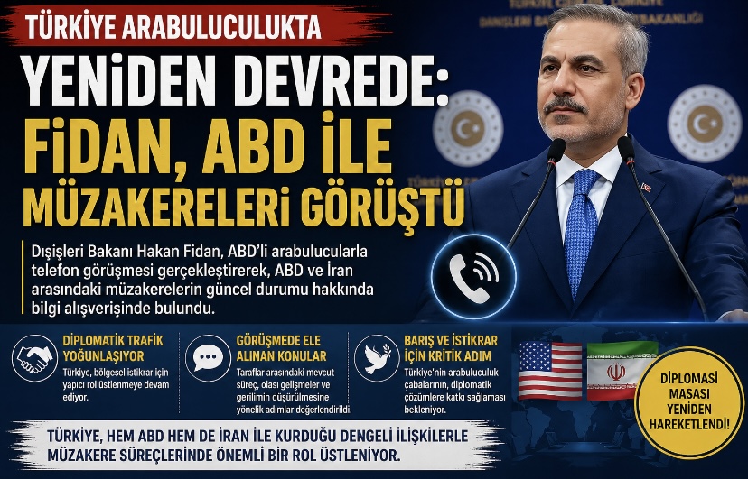 Türkiye Arabuluculukta Yeniden Devrede: Fidan, ABD ile Müzakereleri Görüştü