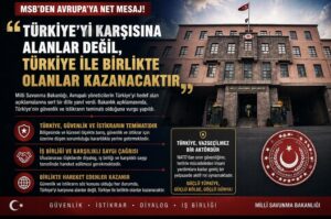 MSB’den Net Mesaj: “Türkiye ile Birlikte Olanlar Kazanacaktır”
