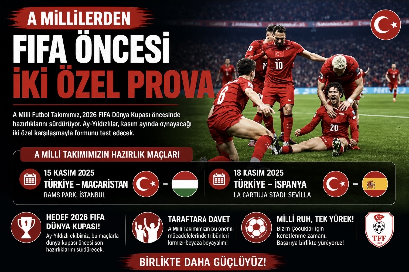 A Millilerden FIFA öncesi iki özel prova