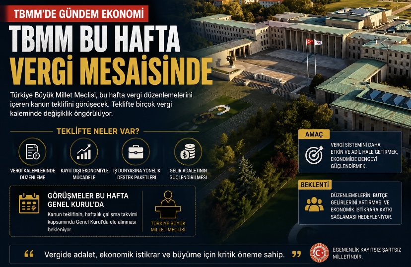 TBMM bu hafta vergi mesaisinde