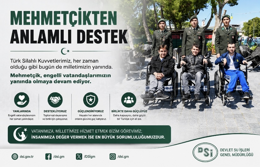 Mehmetçikten anlamlı destek