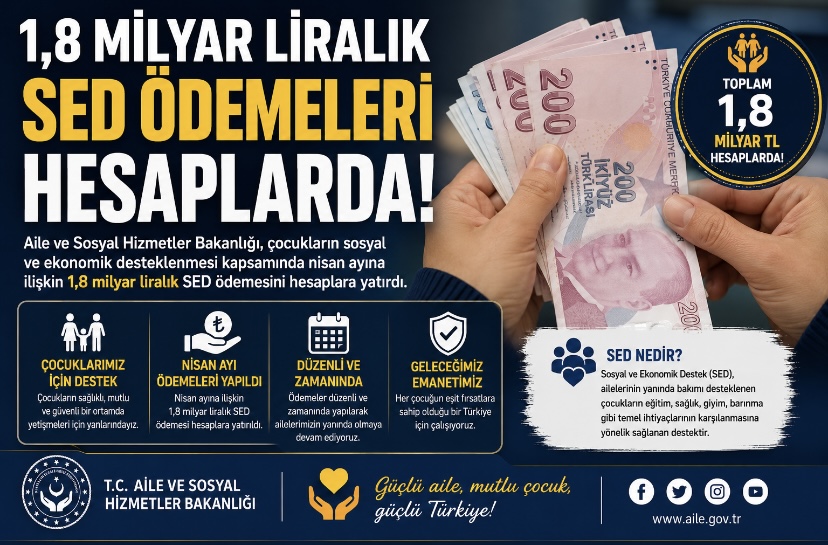 ,a8 milyar liralık SED ödemeleri hesaplarda