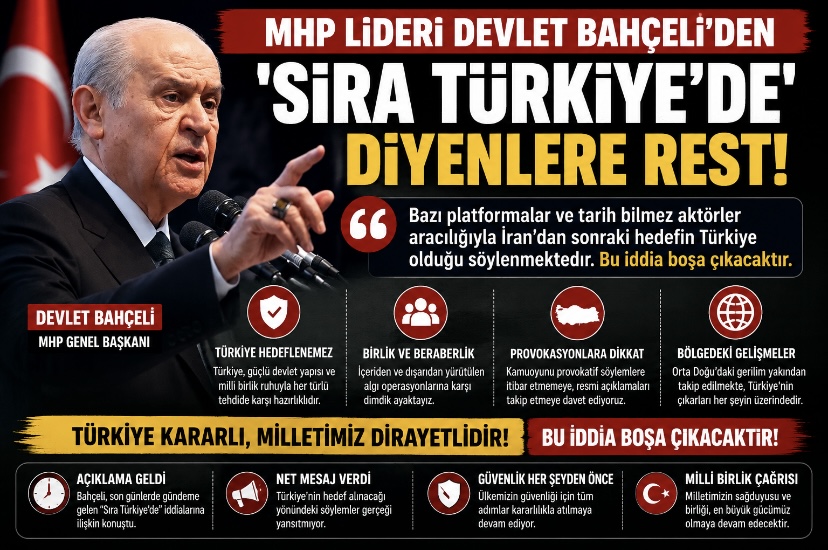 Bahçeli’den “Sıra Türkiye’de” İddialarına Sert Tepki