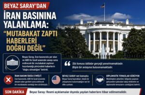 Beyaz Saray’dan İran Basınına Yalanlama: “Mutabakat Zaptı Haberleri Doğru Değil”