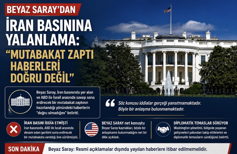Beyaz Saray’dan İran Basınına Yalanlama: “Mutabakat Zaptı Haberleri Doğru Değil”