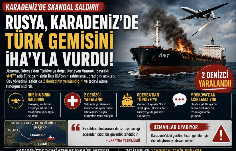 Rusya, Karadeniz’de Türk Gemisini İHA’yla Vurdu İddiası!