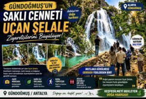 Gündoğmuş’un Saklı Cenneti: Uçan Şelale Ziyaretçilerini Büyülüyor