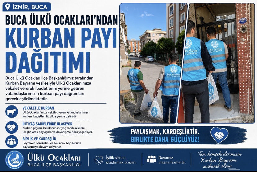 Buca Ülkü Ocakları’ndan Kurban Payı Dağıtımı