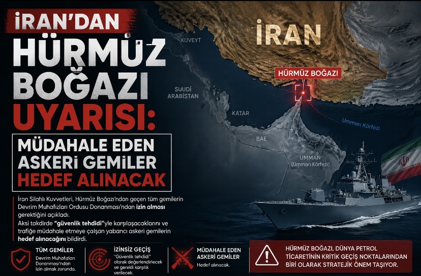 İran’dan Hürmüz Boğazı Uyarısı: Müdahale Eden Askeri Gemiler Hedef Alınacak