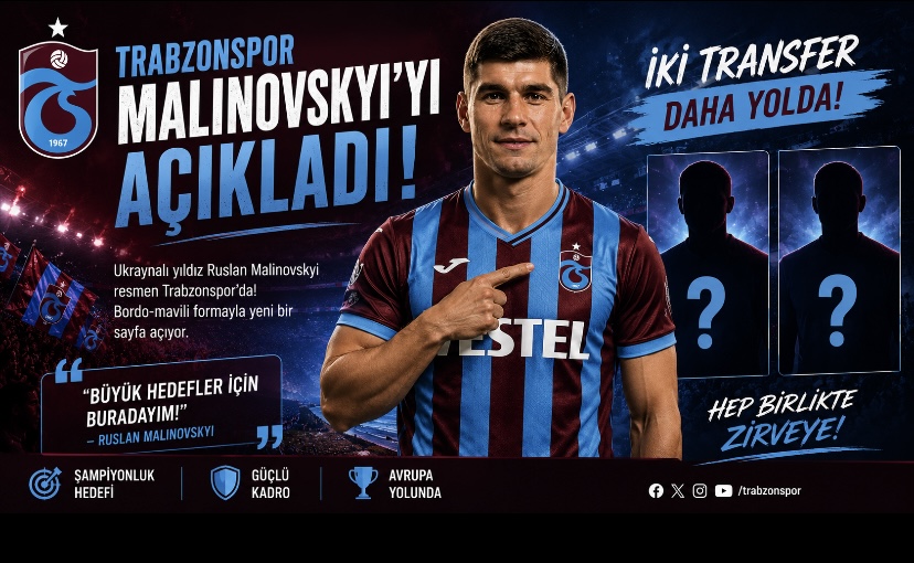 Trabzonspor Malinovskyi’yi açıkladı: İki transfer daha yolda