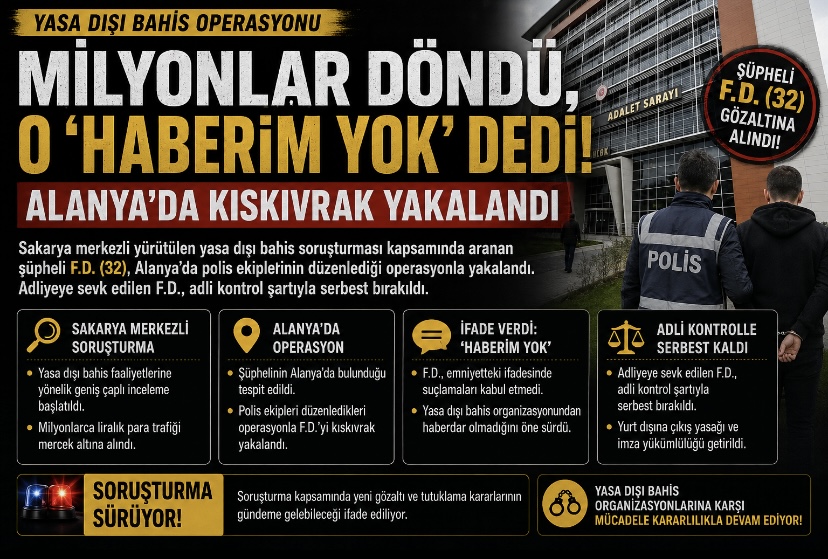 Milyonlar Döndü, O “Haberim Yok” Dedi! Alanya’da Kıskıvrak Yakalandı
