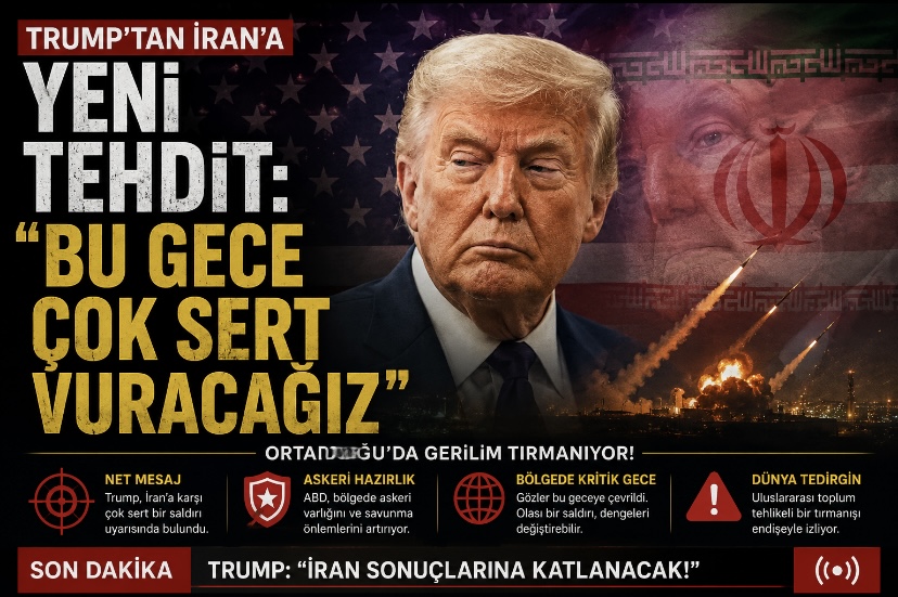 Trump’tan İran’a yeni tehdit: Bu gece çok sert vuracağız