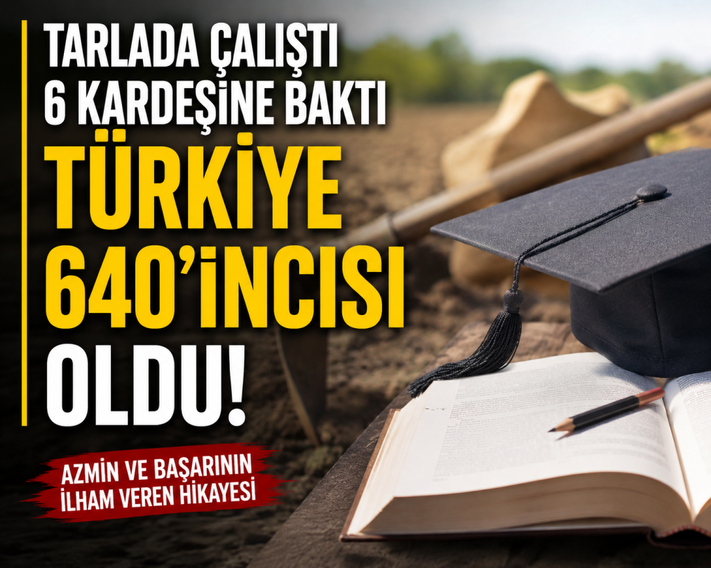 6 kardeşine baktı, tarlada çalıştı, Türkiye derecesi yaptı