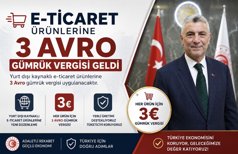 E-ticaret ürünlerine, 3 Avro gümrük vergisi geldi