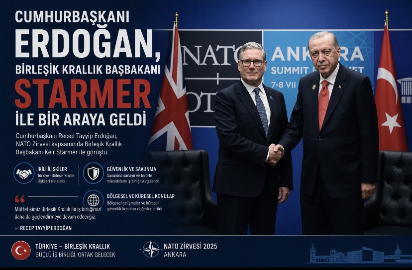 Cumhurbaşkanı Erdoğan, Birleşik Krallık Başbakanı Starmer ile bir araya geldi