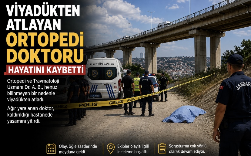 Viyadükten atlayan ortopedi doktoru hayatını kaybetti