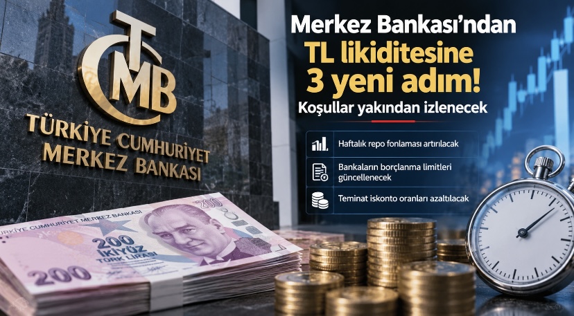 Merkez Bankası’ndan TL likiditesine 3 yeni adım! Koşullar yakından izlenecek