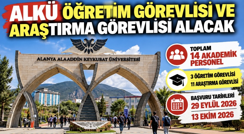 ALKÜ Öğretim Görevlisi ve Araştırma Görevlisi Alacak