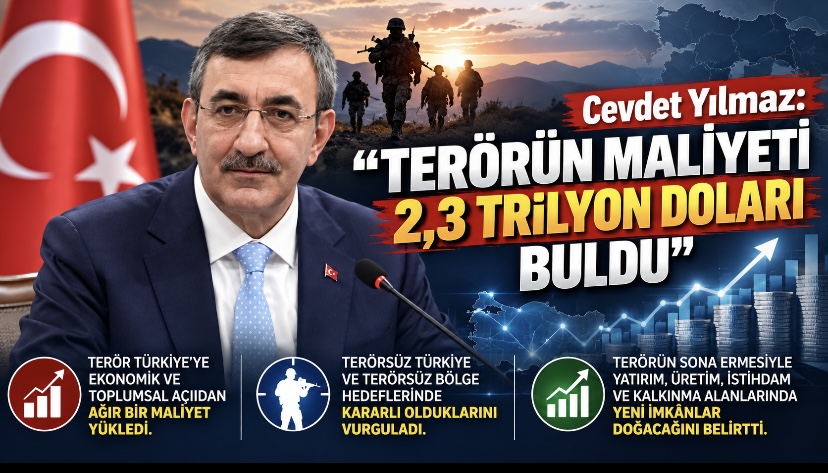 Cevdet Yılmaz: “Terörün maliyeti 2,3 trilyon doları buldu”