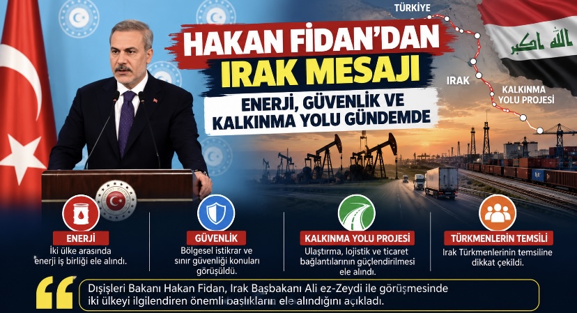 Hakan Fidan’dan Irak mesajı: Enerji, güvenlik ve Kalkınma Yolu gündemde