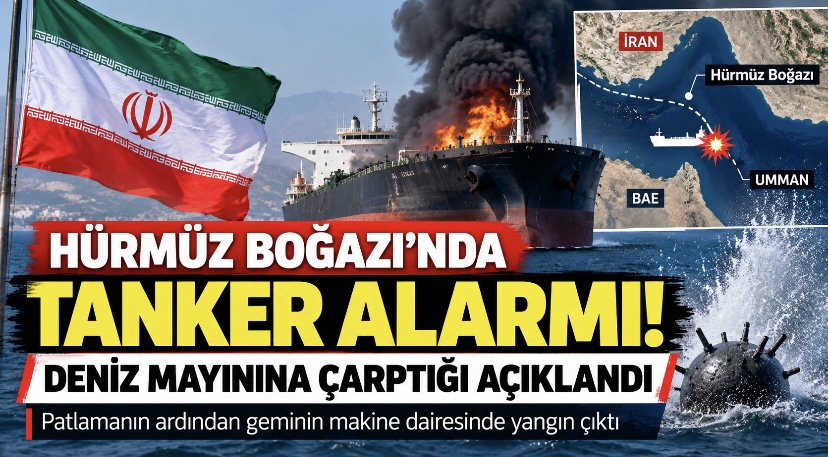 Hürmüz Boğazı’nda tanker alarmı: Deniz mayınına çarptığı açıklandı